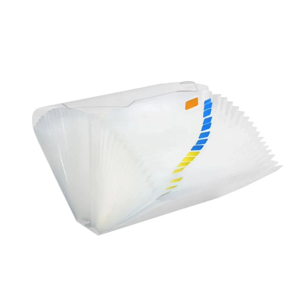 PASTA SANFONADA DUPLICATA 31 DIVISÕES CRISTAL 93217 POLIBRAS