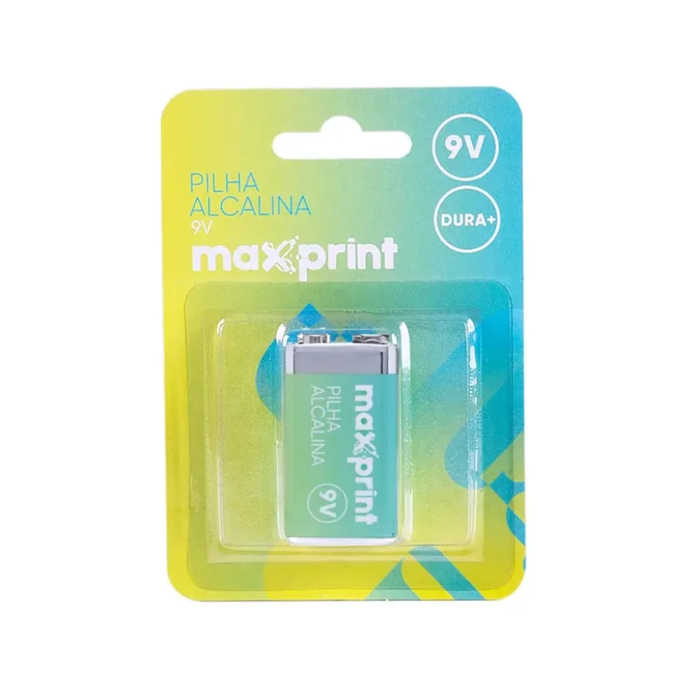 PILHA 9 V ALCALINE 756396 MAXPRINT
