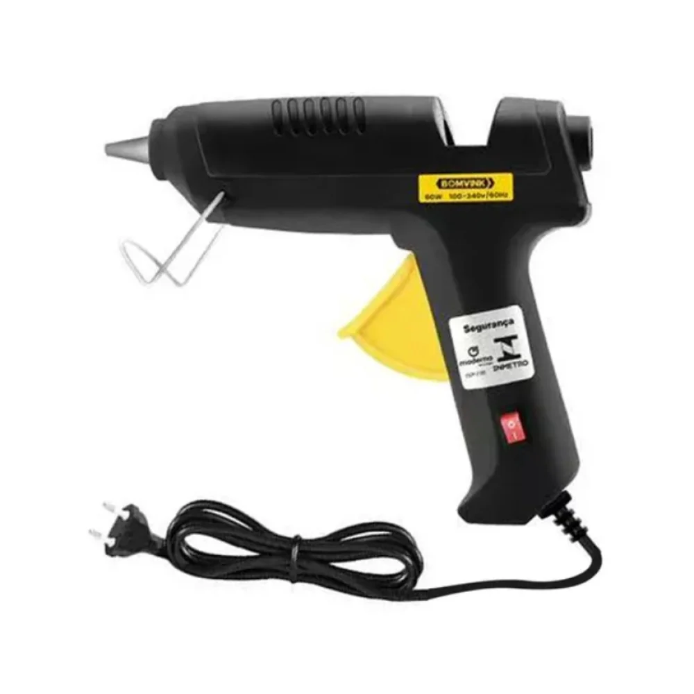 PISTOLA DE COLA QUENTE GROSSA 40W BOM-9511 LIGA/DESLIGA BOMVINK