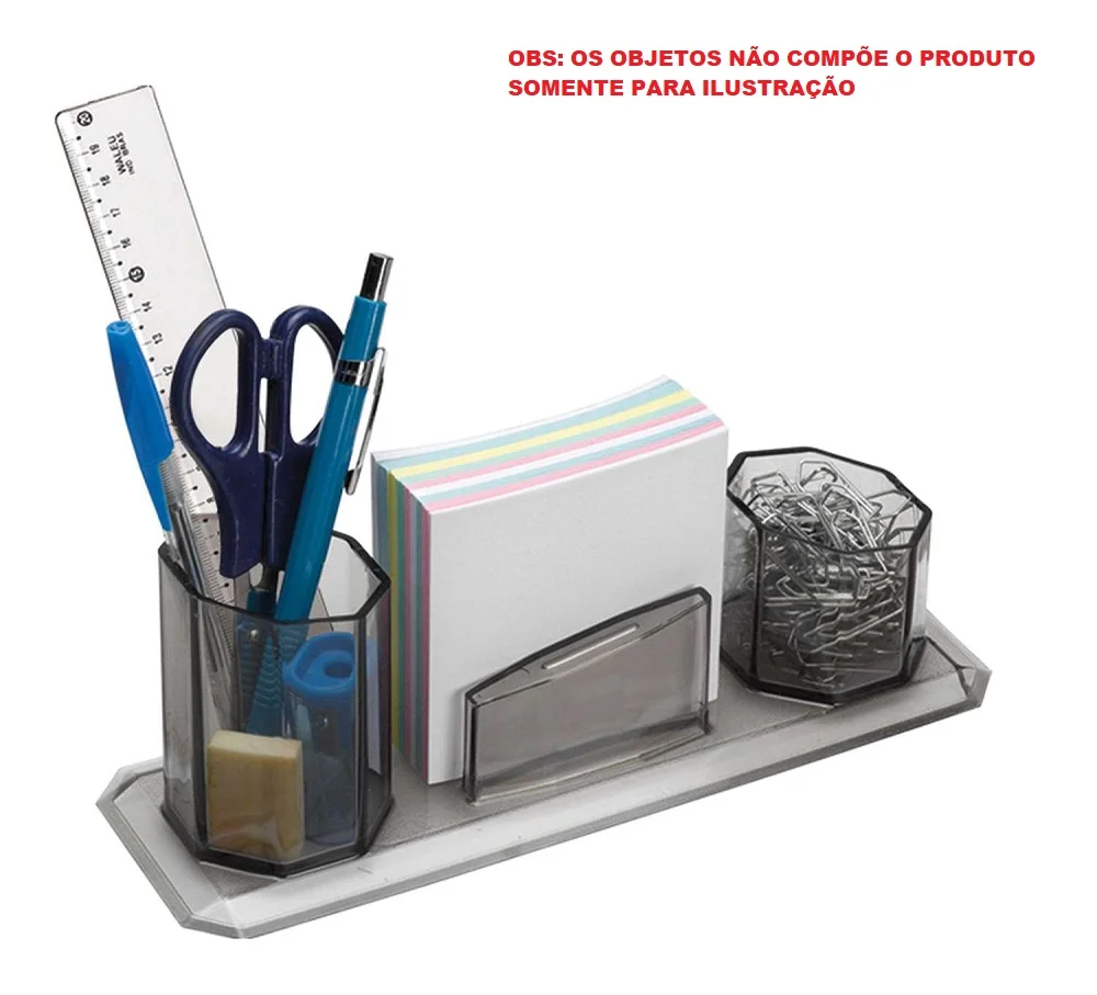 PORTA CONJUNTO TRIPLO ACRILICO FUME S/ LEMBRETE 10250017 MAXCRIL