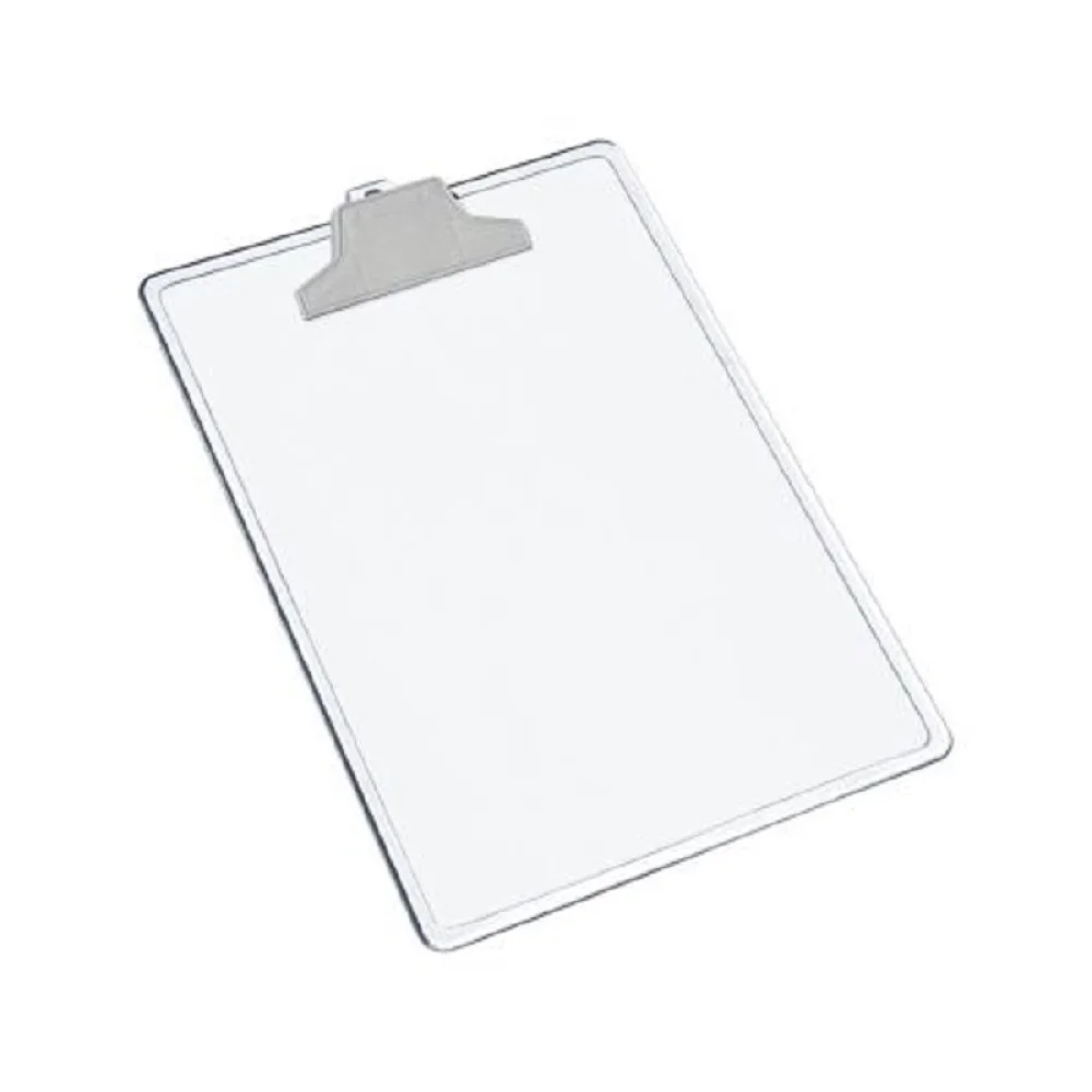 PRANCHETA PLÁSTICA CRISTAL PRENDEDOR PLASTICO 131-3 ACRIMET