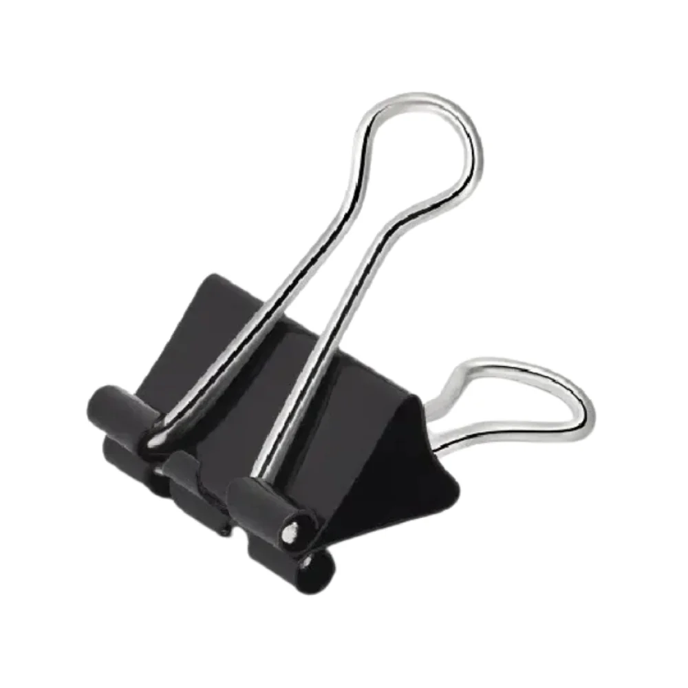 PRENDEDOR DE PAPEL 32 MM PRETO