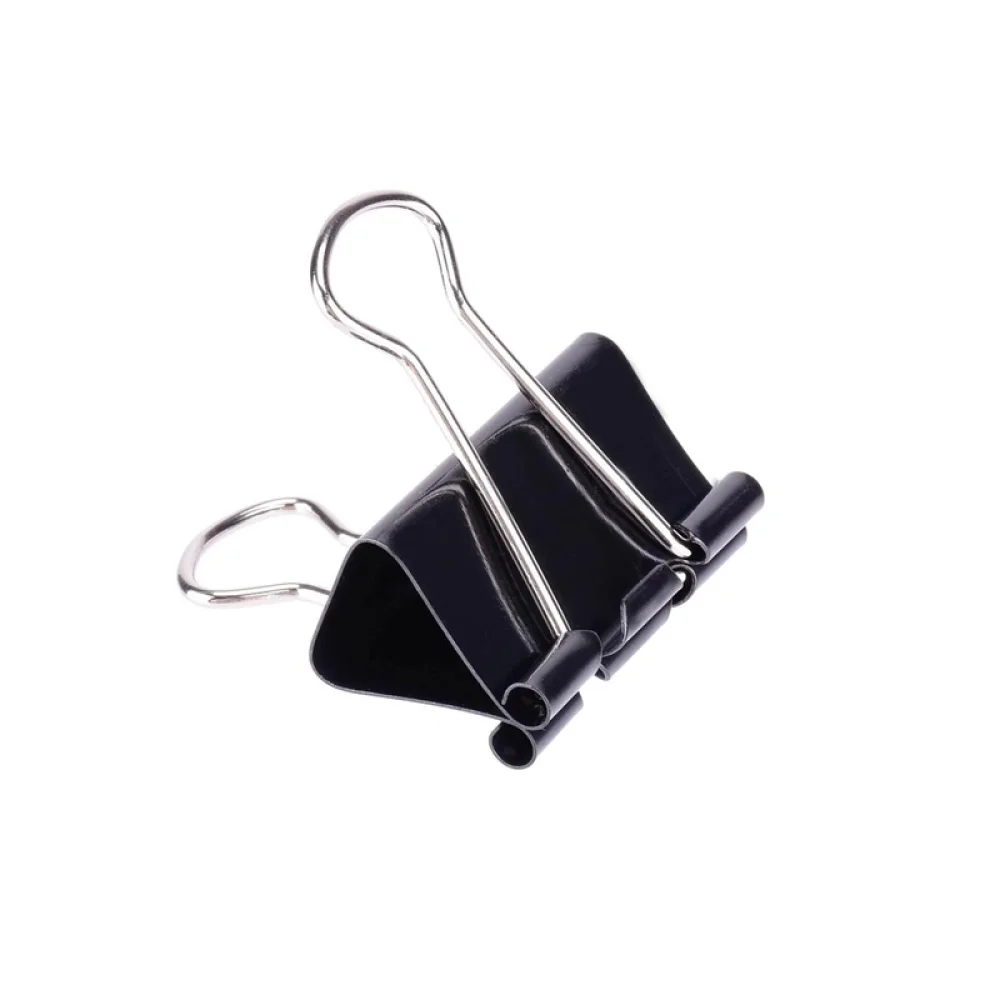 PRENDEDOR DE PAPEL 32 MM PRETO