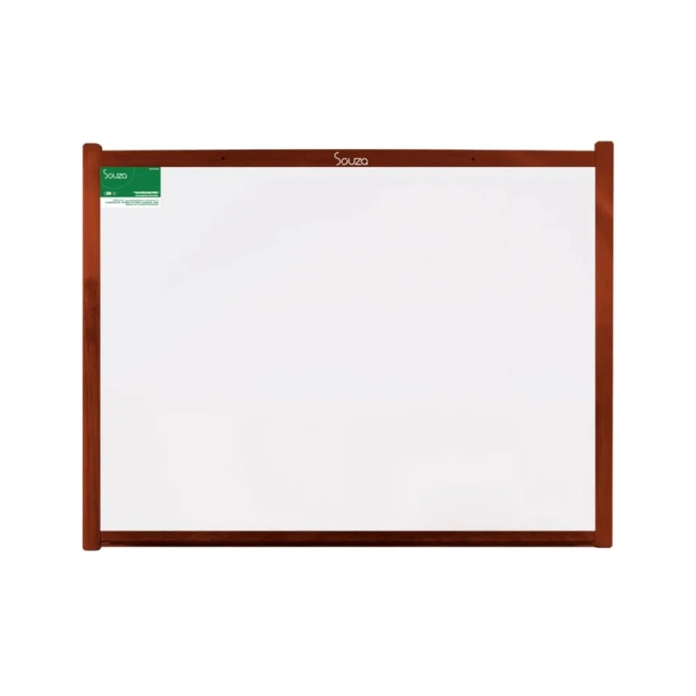 QUADRO BRANCO 90 X 120 CM MADEIRA MOLDURA MOGNO 2012 SOUZA