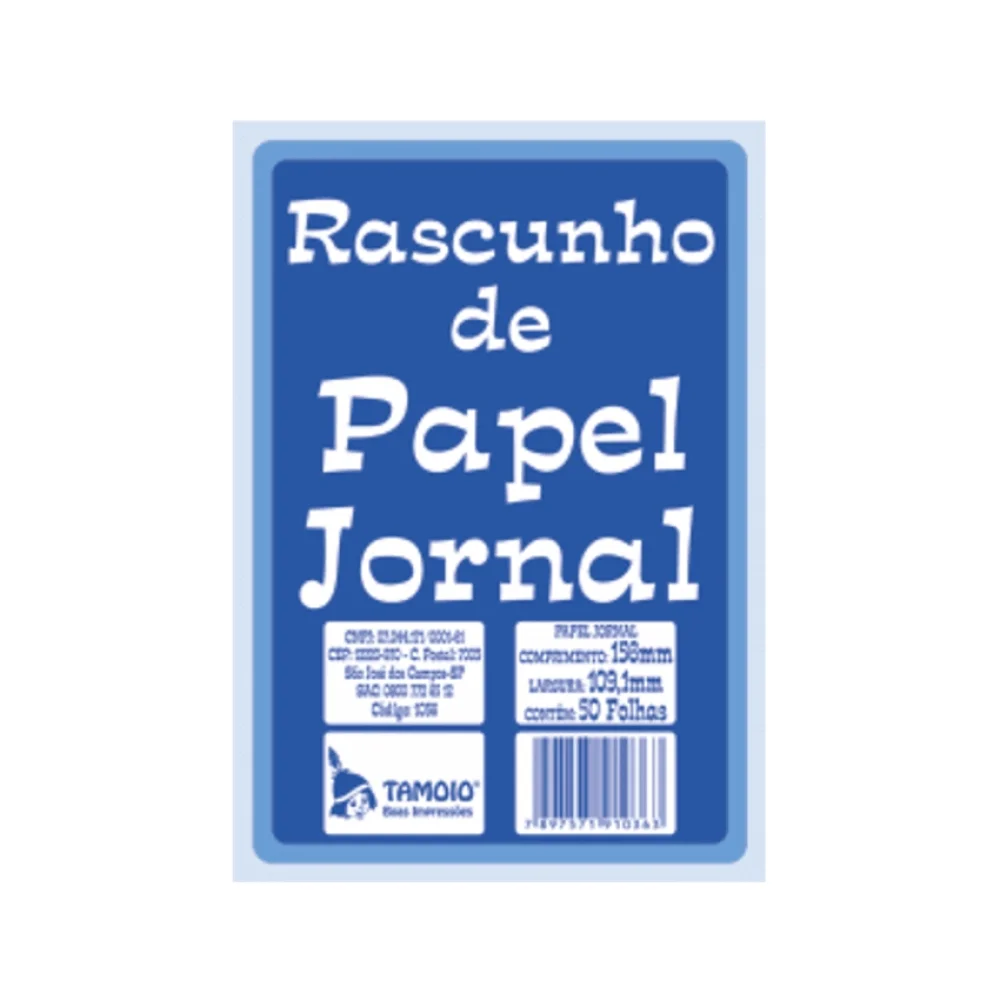 RASCUNHO JORNAL 1/36 109 X 156 MM 50 FLS 1036 TAMOIO