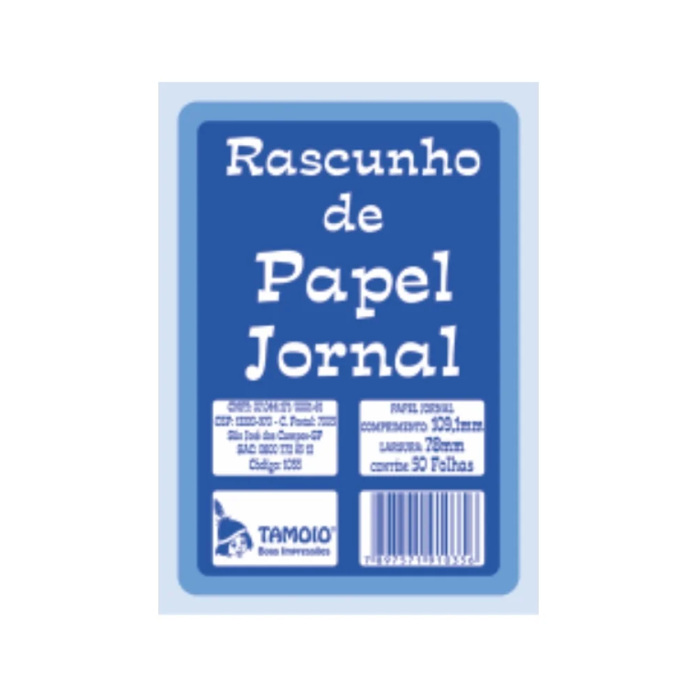RASCUNHO JORNAL 1/72 78 X 109 MM 50 FLS 1035 TAMOIO