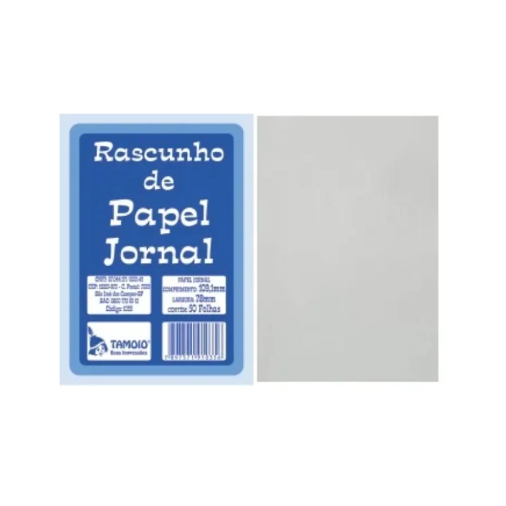 RASCUNHO JORNAL 1/72 78 X 109 MM 50 FLS 1035 TAMOIO