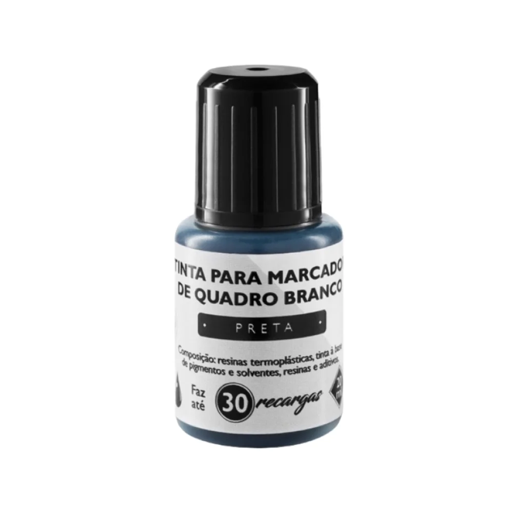 REABASTECEDOR PINCEL P/ QUADRO BRANCO 20 ML PRETO TR6002 BRW