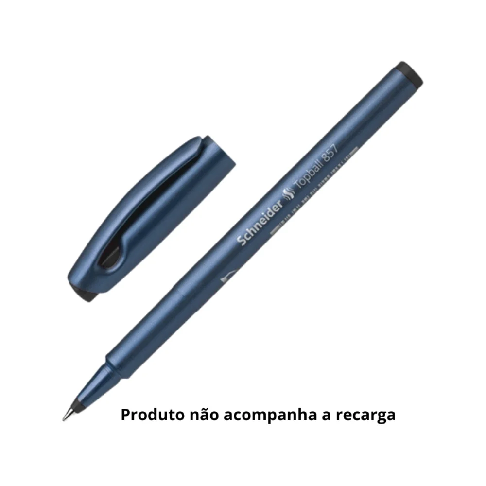 RECARGA P/ CANETA 857 COR PRETA TOPBALL ROOLER 850 SCHNEIDER