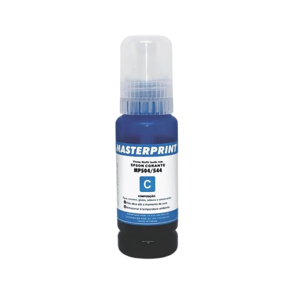 REFIL DE TINTA COMPATIVEL EPSON 504/544 70 ML AZUL MASTERPRINT