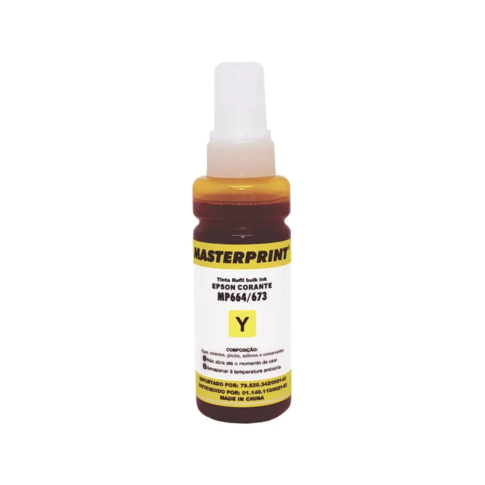 REFIL DE TINTA COMPATIVEL EPSON 664/673 100 ML AMARELO MASTERPRINT