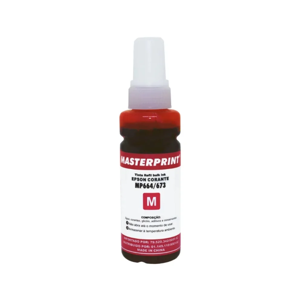 REFIL DE TINTA COMPATIVEL EPSON 664/673 100 ML MAGENTA MASTERPRINT
