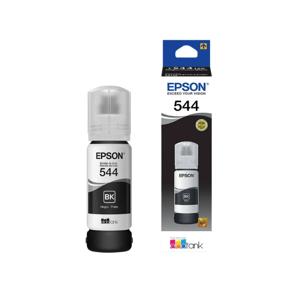 REFIL DE TINTA ORIGINAL 544 EPSON 65 ML PRETA