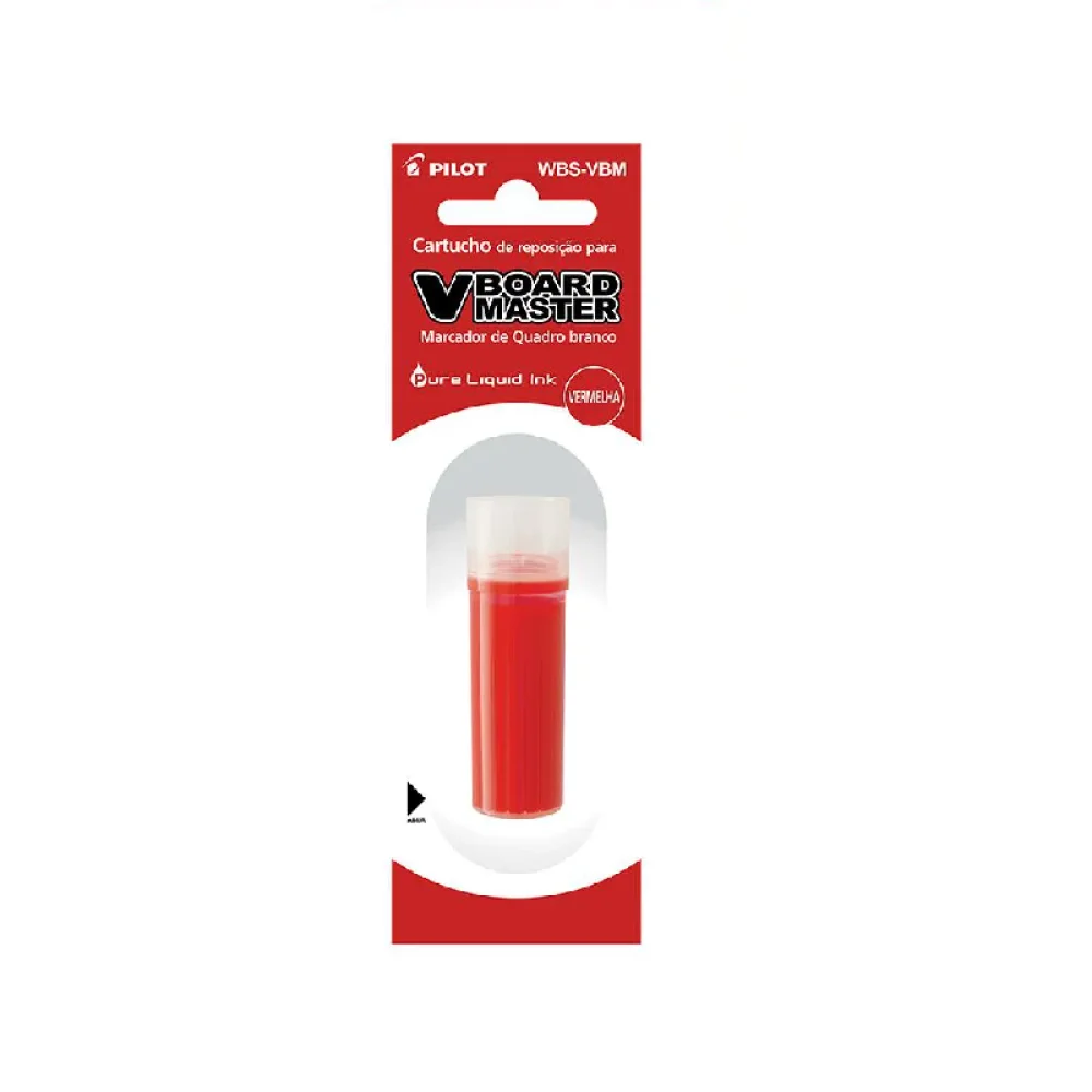 REFIL P/ CANETA QUADRO BRANCO VERMELHA WBS PILOT