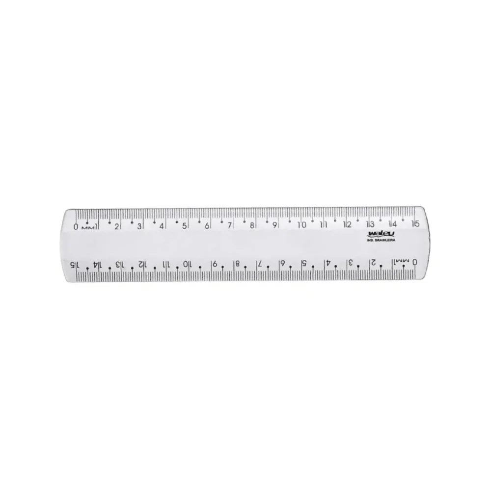 RÉGUA 15 CM NEW LINE CRISTAL 10270003 MAXCRIL