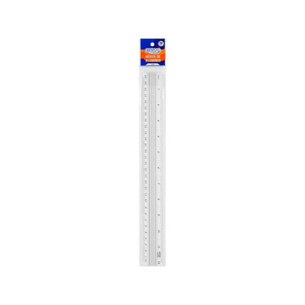 RÉGUA 30 CM ALUMÍNIO RE1000 BRW