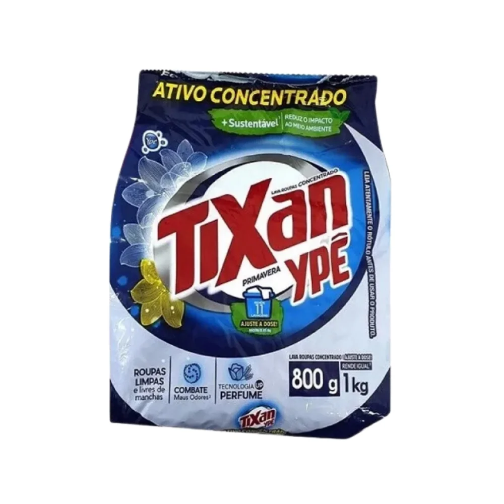 SABÃO EM PÓ SACHE 800G PRIMAVERA TIXAN