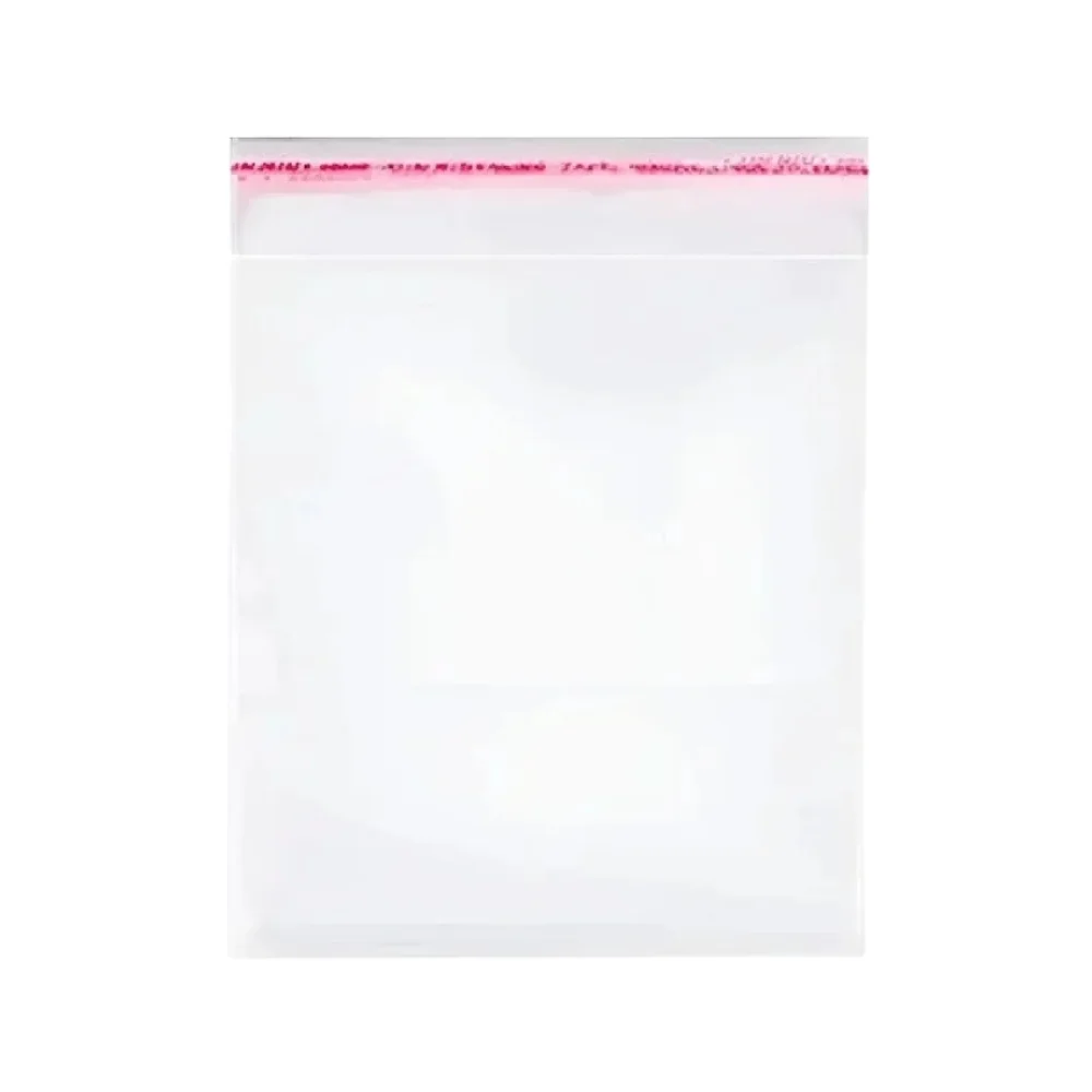 SACO PLÁSTICO (PP) 12 X 12 CM C/ ABA ADESIVA C/ 100 UN CROMUS