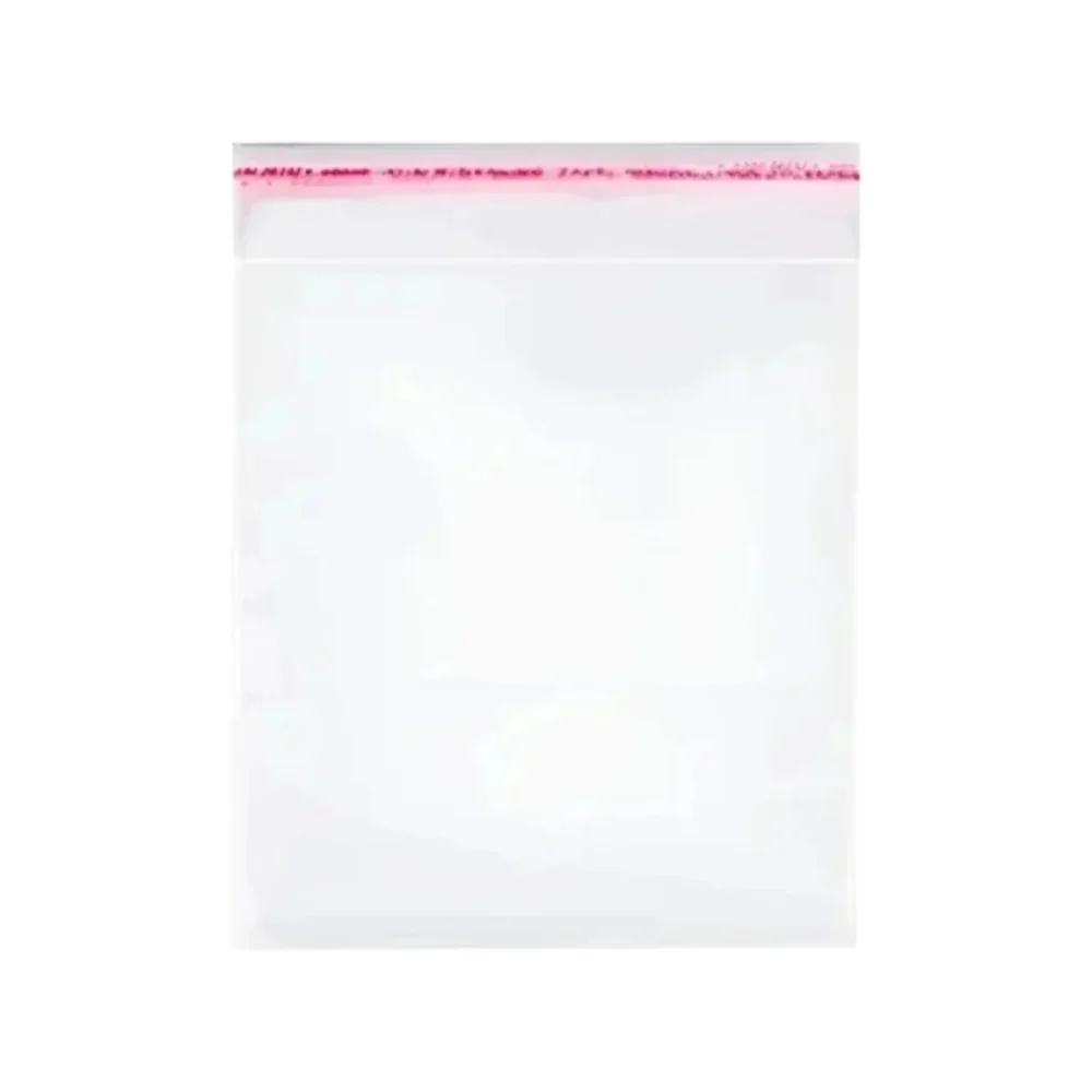 SACO PLÁSTICO (PP) 7 X 12 CM C/ ABA ADESIVA C/ 100 UN CROMUS