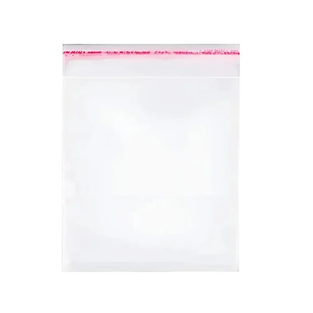 SACO PLÁSTICO (PP) 9 X 13 CM C/ ABA ADESIVA C/ 100 UN CROMUS