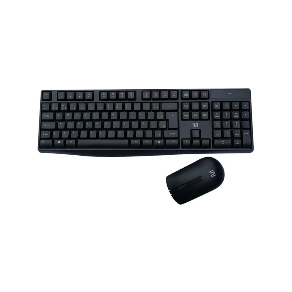 TECLADO E MOUSE S/ FIO TC270 PRETO MULTILASER