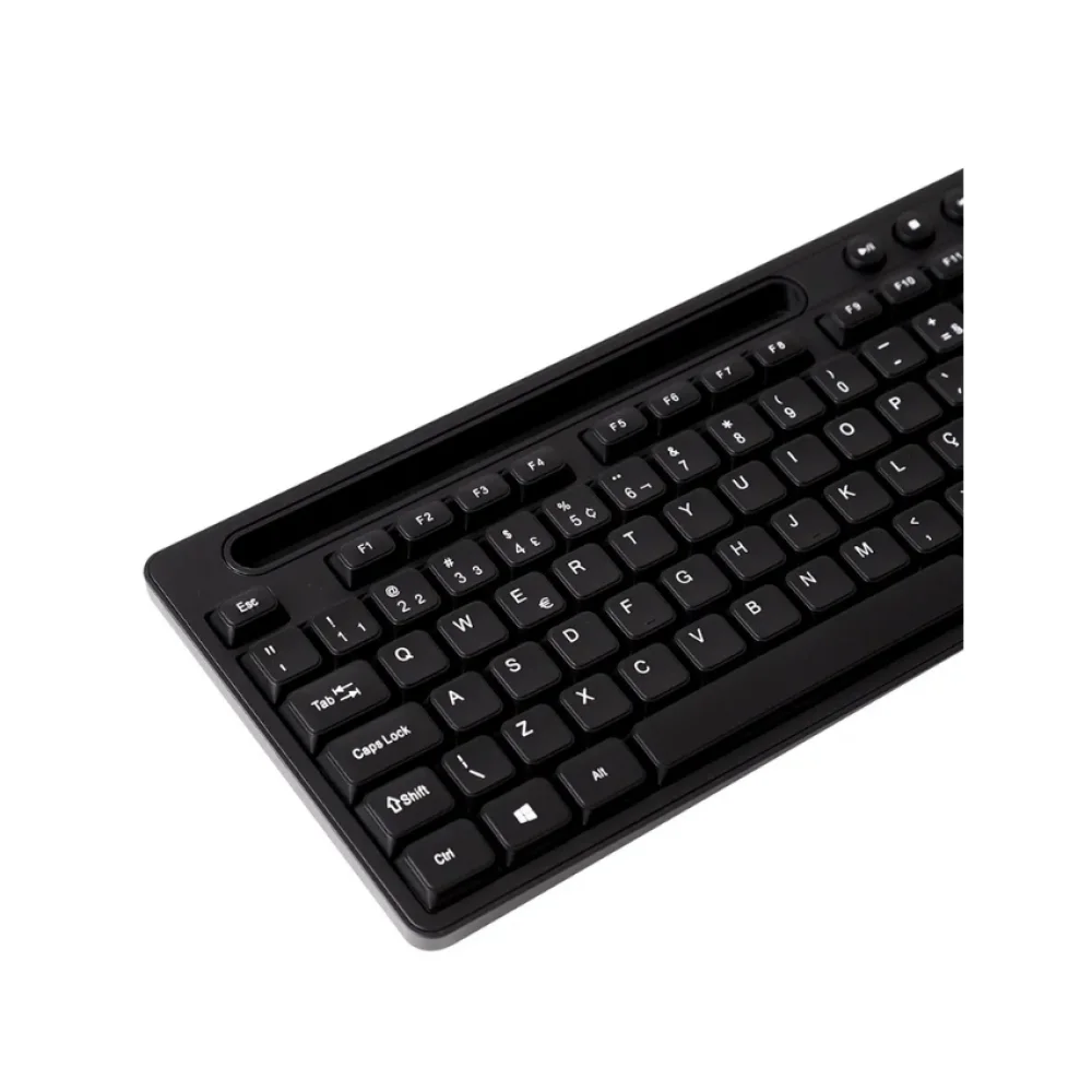 TECLADO USB MULTIMIDIA PROP PRETO 60000145 MAXPRINT