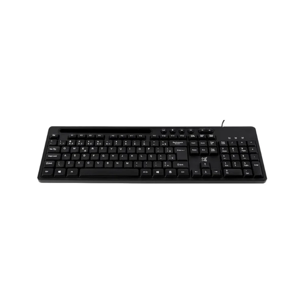 TECLADO USB MULTIMIDIA PROP PRETO 60000145 MAXPRINT