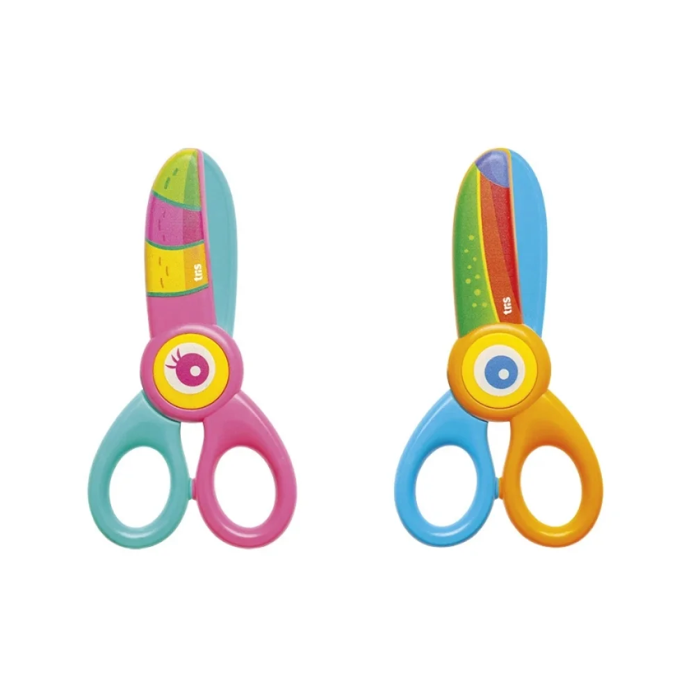 TESOURA ESCOLAR 12 CM CORES SORTIDAS NHAC 903129 TRIS