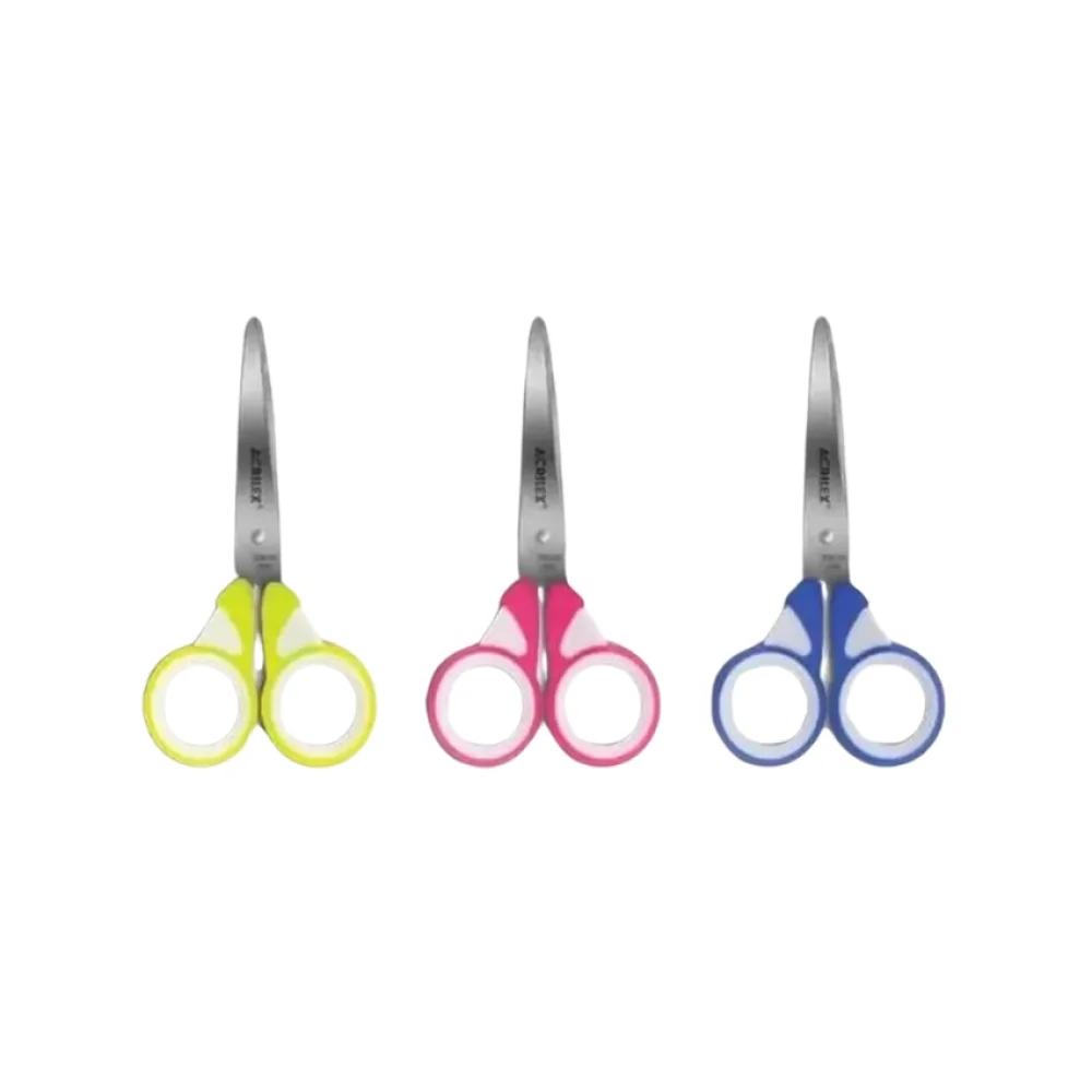 TESOURA ESCOLAR 13 CM SPINNER CORES SORTIDAS 22541 ACRILEX