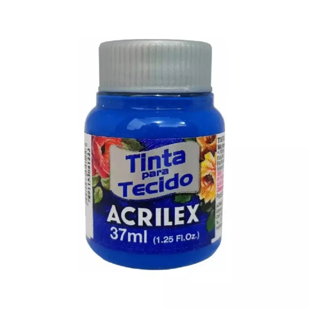 TINTA P/ TECIDO 37 ML AZUL TURQUESA 501 ACRILEX