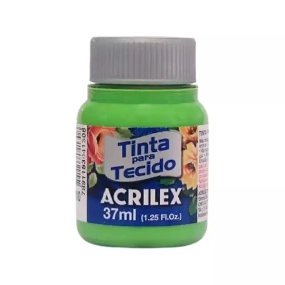 TINTA P/ TECIDO 37 ML VERDE FOLHA 510 ACRILEX