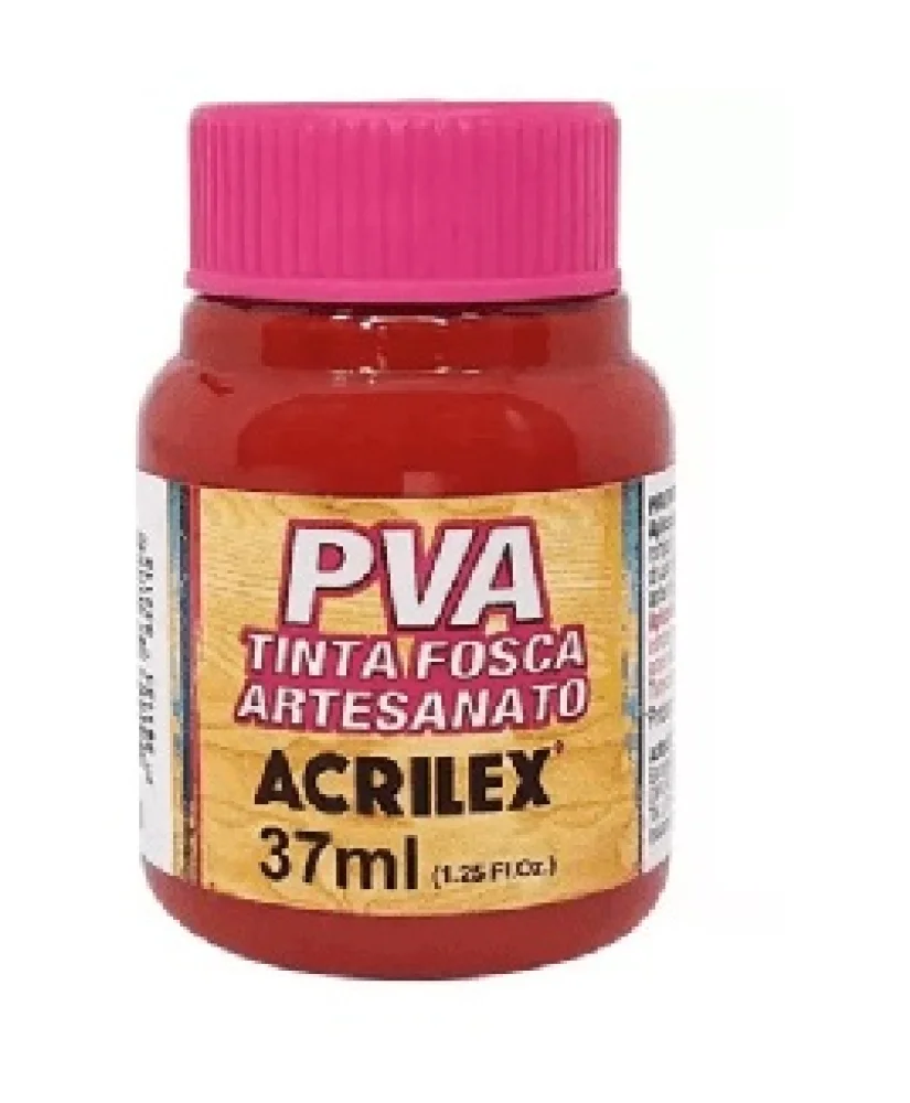 TINTA PVA FOSCA 37 ML VERMELHO ESCARLATE 508 ACRILEX