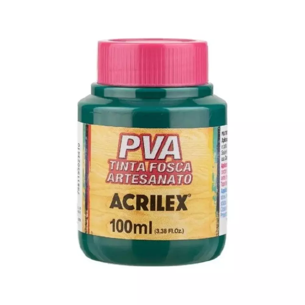 TINTA PVA FOSCA 100 ML VERDE BANDEIRA 511 ACRILEX