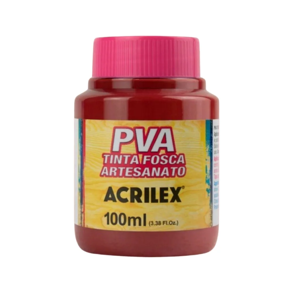 TINTA PVA FOSCA 100 ML VINHO 565 ACRILEX