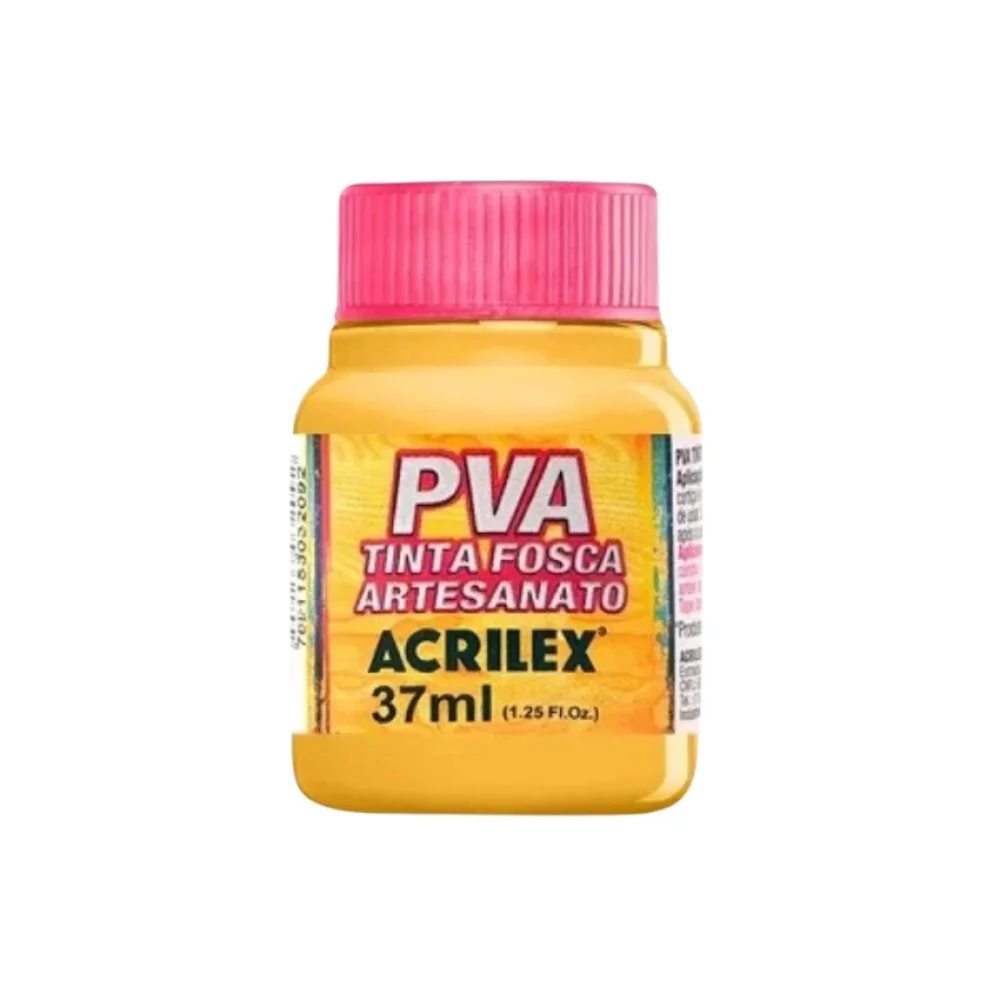 TINTA PVA FOSCA 37 ML AMARELO OURO 505 ACRILEX