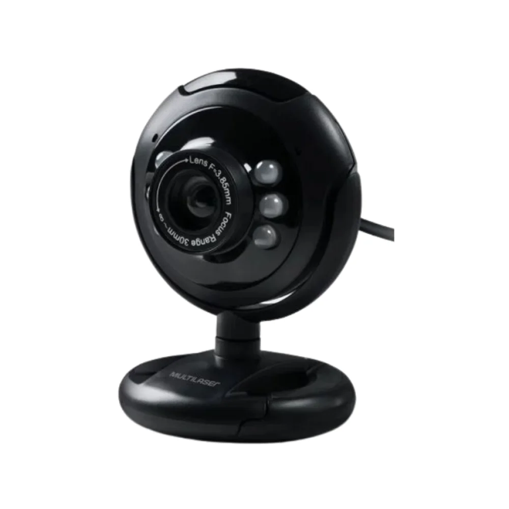 WEBCAM COM MICROFONE PRETA NIGHT VISION WC045 MULTI