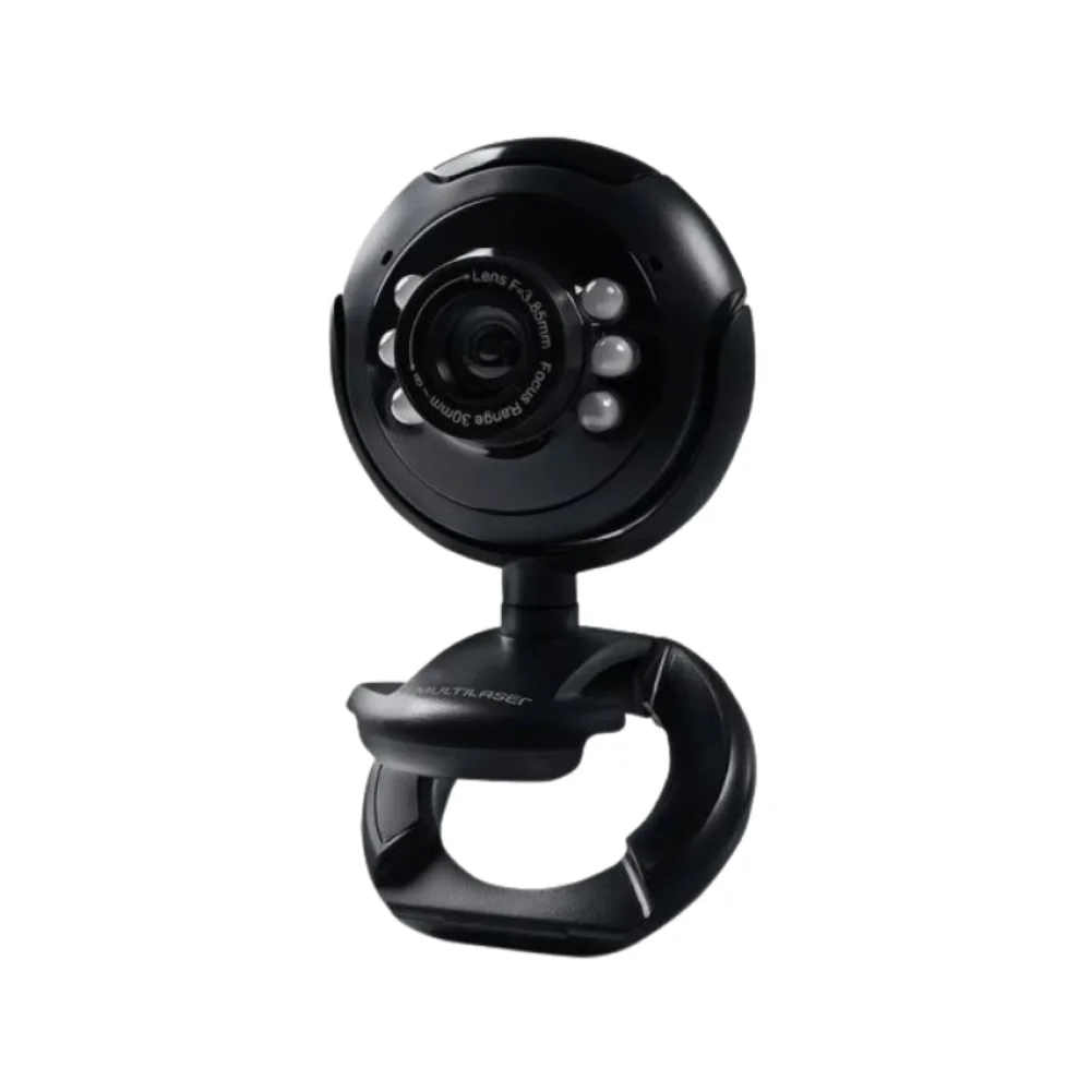WEBCAM COM MICROFONE PRETA NIGHT VISION WC045 MULTI