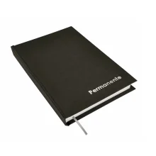 AGENDA COSTURADA PERMANENTE ESCOVADA PRETA 1001 LORIGRAF