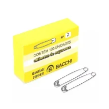 ALFINETE DE SEGURANCA N 2 C/ 100 UN BACCHI