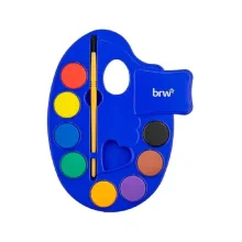 AQUARELA ESCOLAR PAINT C/ 8 CORES + PINCEL AQ0001 BRW