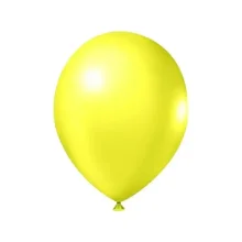 BALÃO Nº 9 LISO C/ 25 UN NEON AMARELO SÃO ROQUE