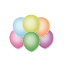 BALÃO Nº 9 LISO C/ 25 UN NEON SORTIDOS SÃO ROQUE