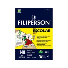 BLOCO A-4 DESENHO 140G BRANCO C/ 20 FLS 1391 FILIPERSON