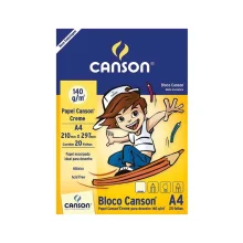 BLOCO A-4 DESENHO 140G CREME C/ 20 FLS CANSON