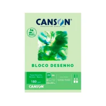 BLOCO A-4 DESENHO 180G BRANCO C/ 20 FLS CANSON
