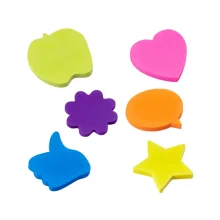 BLOCO ADESIVO 45 X 45 MM C/ 50 FLS COLORIDO NEON BA0001 BRW