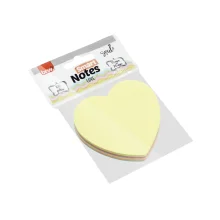 BLOCO ADESIVO 70 X 70 MM C/ 100 FLS CORAÇÃO PASTEL BA0002 BRW