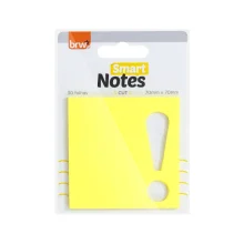 BLOCO ADESIVO 70 X 70 MM C/ 30 FLS WOW AMARELO BA0352 BRW