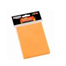 BLOCO ADESIVO 76 X 102 MM C/ 100 FLS LARANJA BA7502 BRW