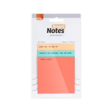 BLOCO ADESIVO 76 X 76 MM C/ 30 FLS SÁTIRA EMOÇÃO CORES BA8010 BRW